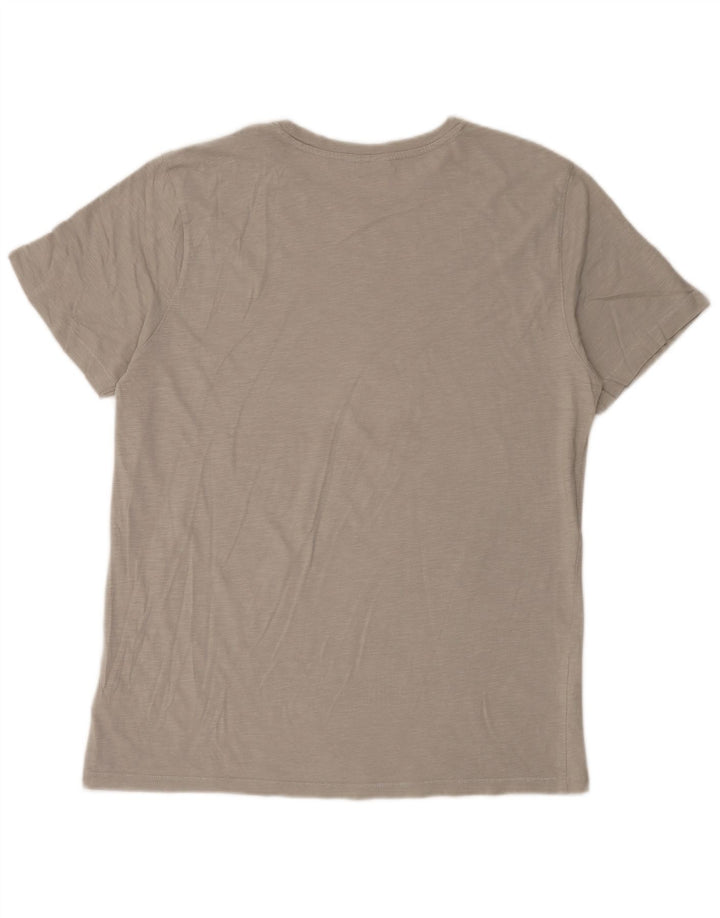 Animal Mens Graphic T-Shirt Top Large Grey Flecked Cotton