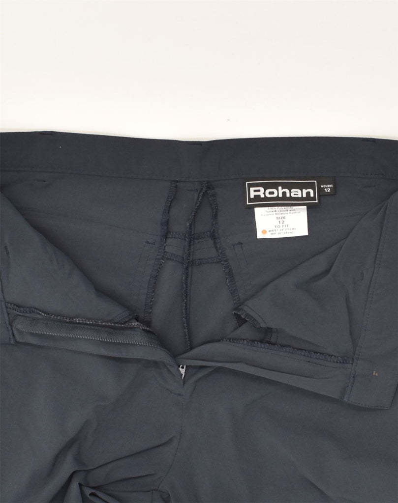 ROHAN Womens Straight Casual Trousers UK 12 Medium W29 L29 Grey Polyamide | Vintage Rohan | Thrift | Second-Hand Rohan | Used Clothing | Messina Hembry 