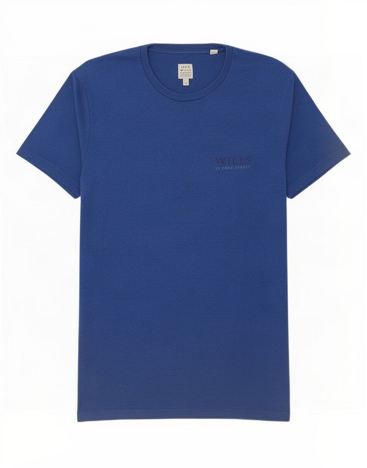 Jack Wills Mens Graphic T-Shirt Top Medium Blue Cotton