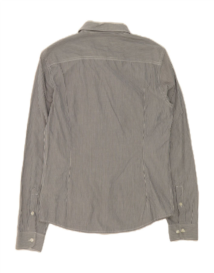 LEE Mens Shirt Medium Grey Pinstripe Cotton Vintage Lee and Second-Hand Lee from Messina Hembry 