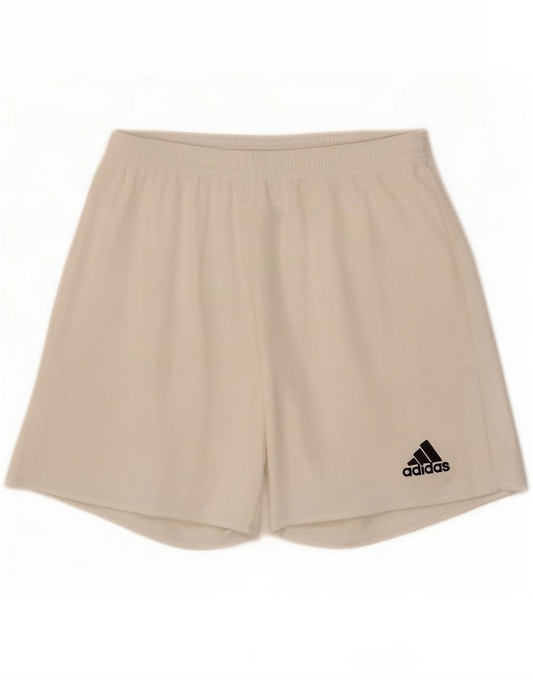 Adidas Mens Climalite Sport Shorts Small White Polyester