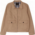 Marks & Spencer Mens Blue Harbour Bomber Jacket UK 38 Medium Beige Cotton