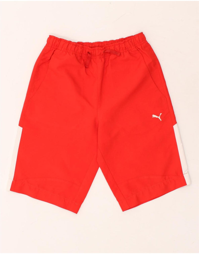 PUMA Boys Sport Shorts 9-10 Years Red | Vintage Puma | Thrift | Second-Hand Puma | Used Clothing | Messina Hembry 