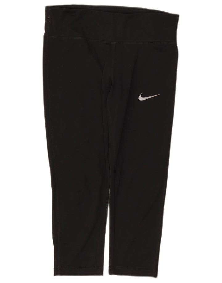 Nike Womens Dri Fit Capri Leggings UK 8 Small Black