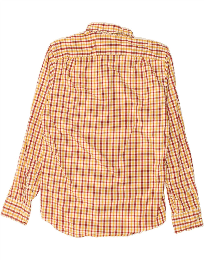 J. CREW Mens Shirt Small Yellow Check Cotton | Vintage J. Crew | Thrift | Second-Hand J. Crew | Used Clothing | Messina Hembry 