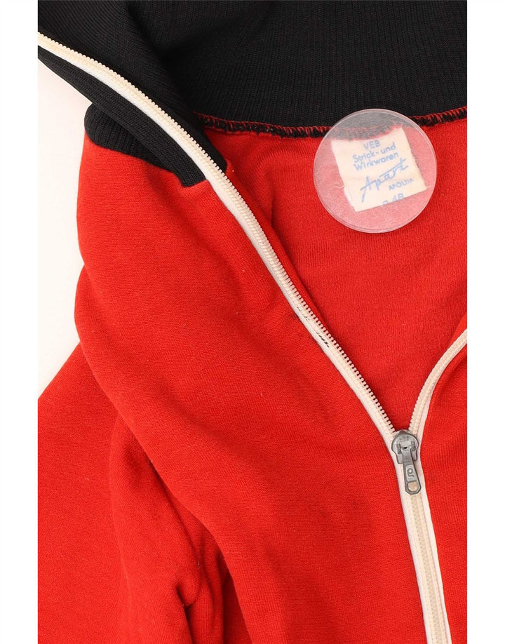 Apart Mens Tracksuit Top Jacket IT 48 Medium Red Colourblock