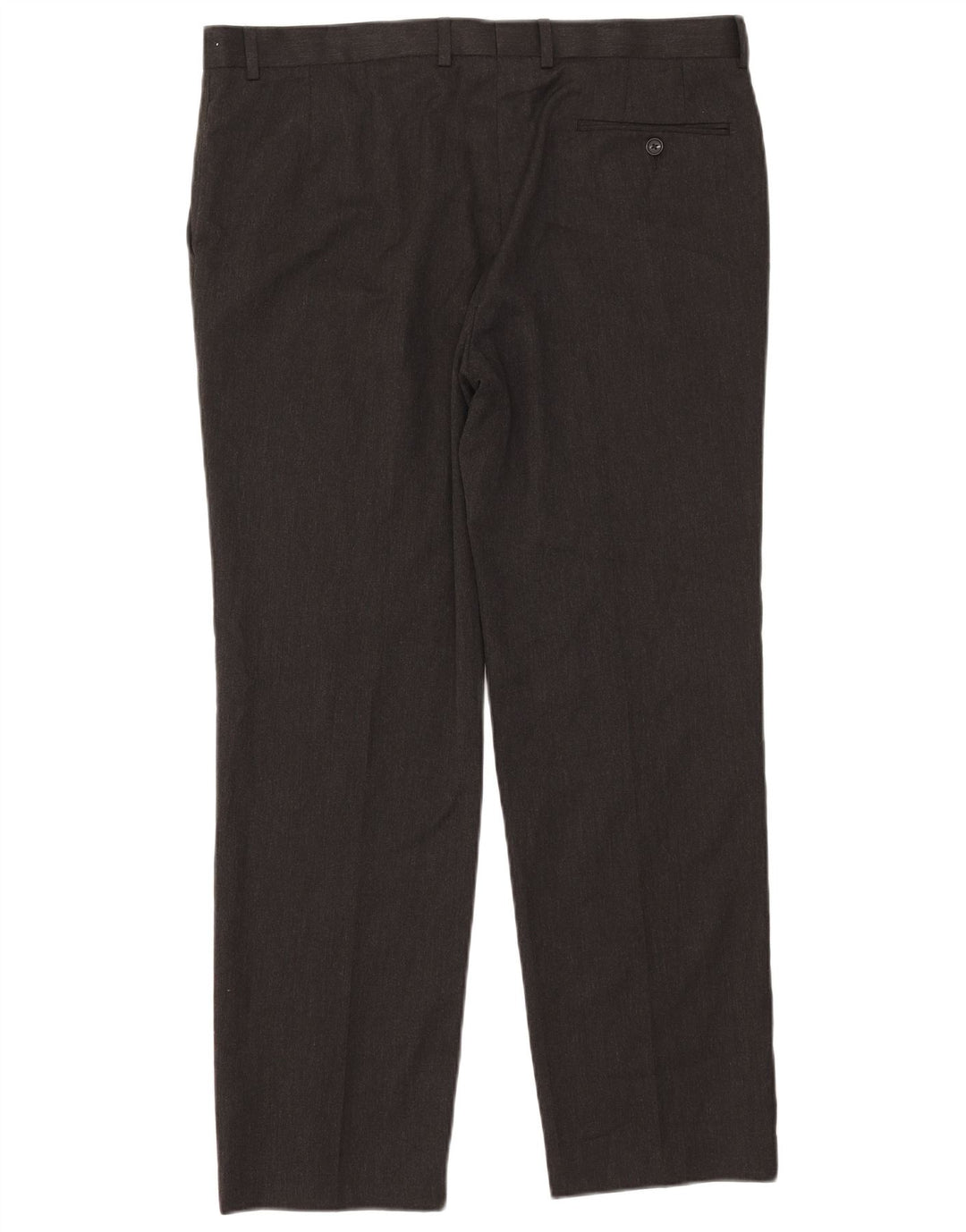 Marks & Spencer Mens Regular Fit Suit Trousers W38 L31 Grey Polyester