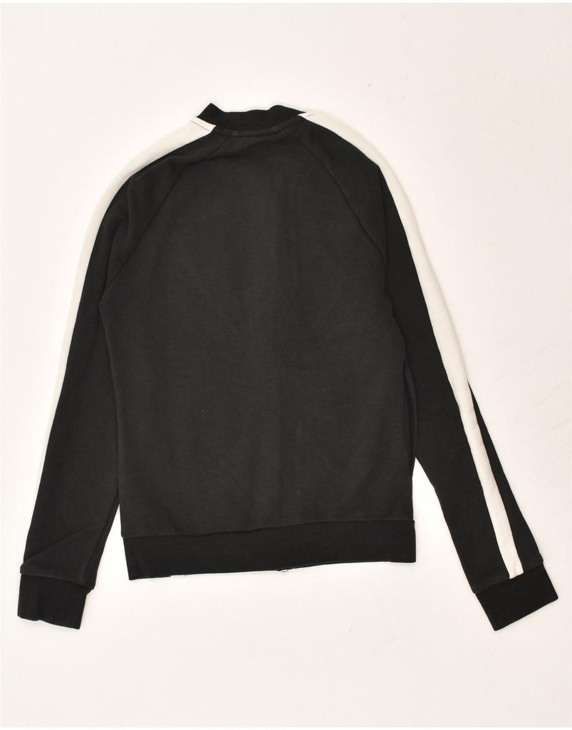 PUMA Womens Tracksuit Top Jacket UK 8 Small Black Colourblock Cotton | Vintage Puma | Thrift | Second-Hand Puma | Used Clothing | Messina Hembry 