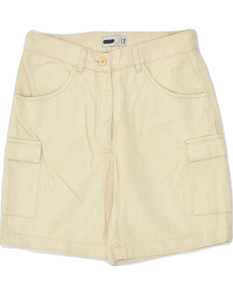 FILA Womens Cargo Shorts IT 46 Large W30 Beige Cotton | Vintage Fila | Thrift | Second-Hand Fila | Used Clothing | Messina Hembry 