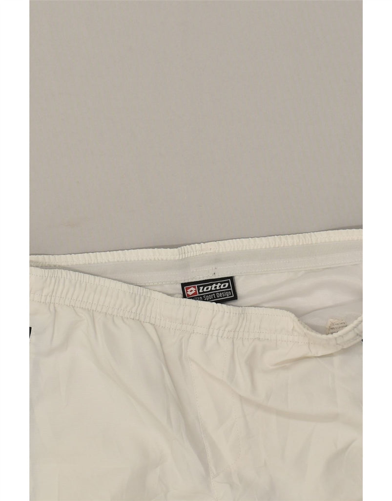 LOTTO Mens Sport Shorts Large White | Vintage Lotto | Thrift | Second-Hand Lotto | Used Clothing | Messina Hembry 