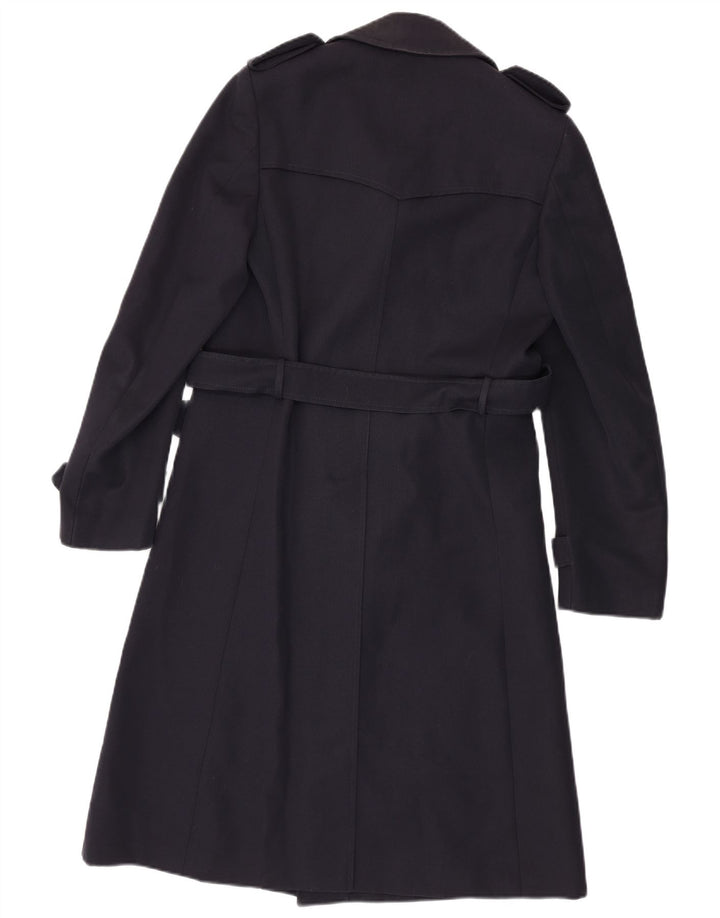 Salco Womens Trench Coat UK 10 Small Navy Blue