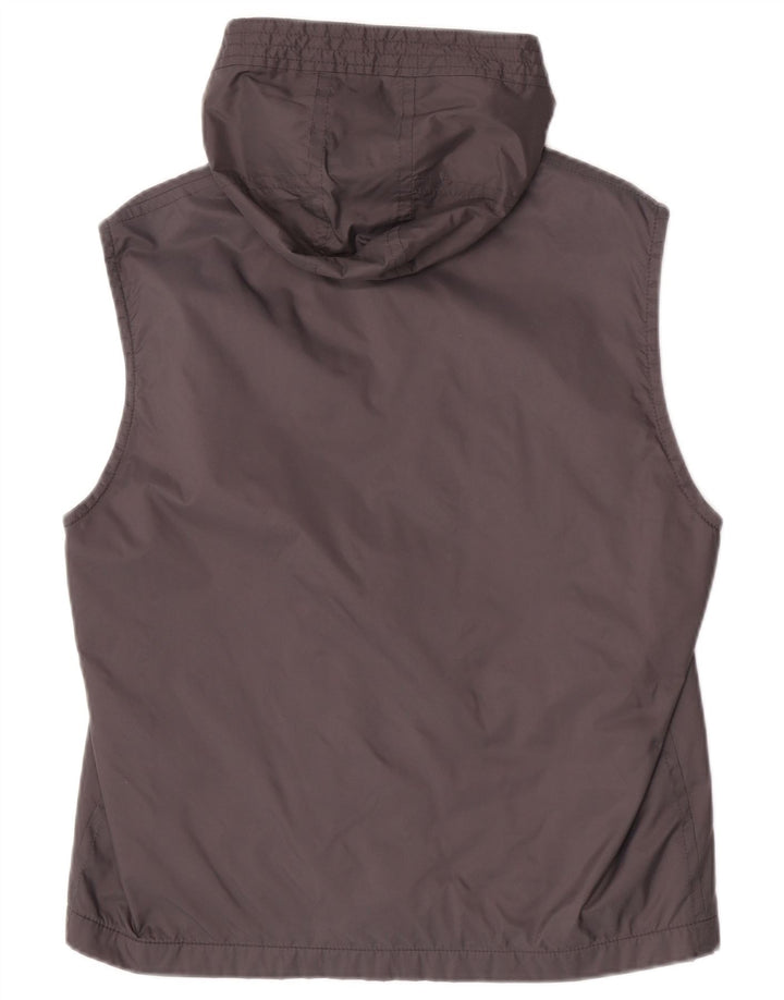 Hugo Boss Mens Hooded Gilet EU 52 XL Grey Polyamide