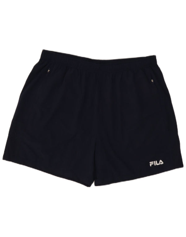 Fila Mens Sport Shorts 4XL  Navy Blue Polyester