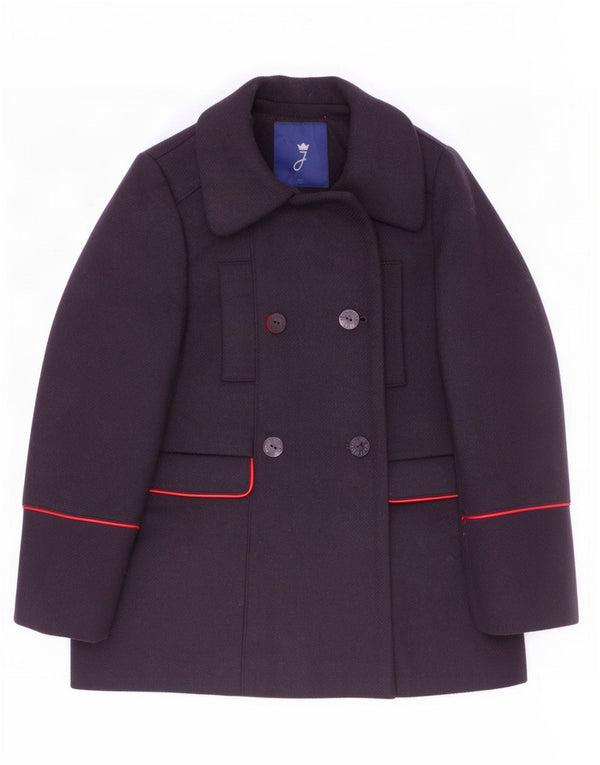 Jacadi Paris Girls Pea Coat 7-8 Years Navy Blue