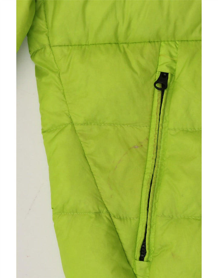 Blauer Womens Crop Padded Jacket UK 10 Small Green Polyamide