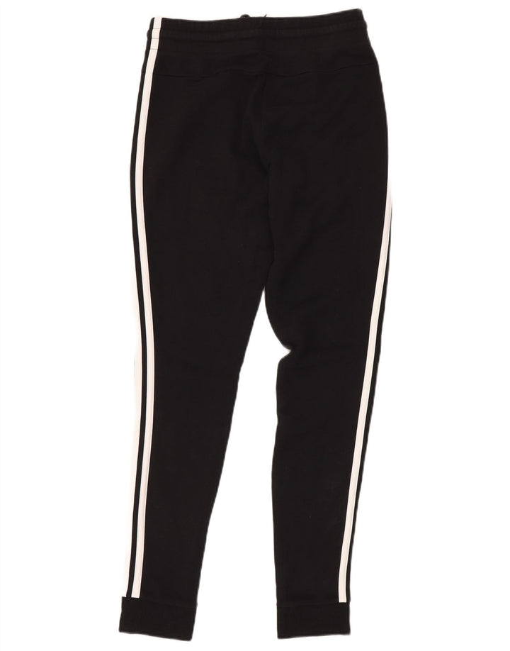 ADIDAS Womens Tracksuit Trousers Joggers UK 4/6 XS  Black Cotton