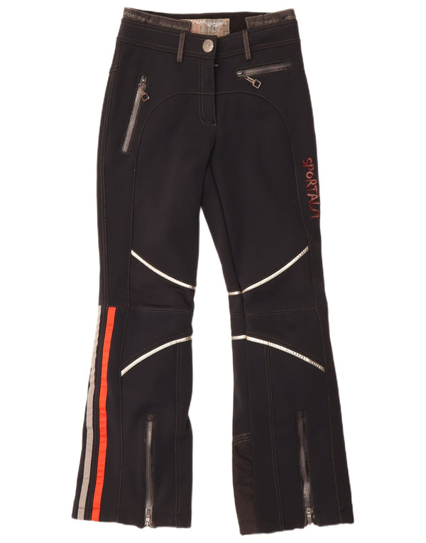 Sportalm Kitzbühel Womens Graphic Ski Trousers W34 L30 Black Striped Nylon