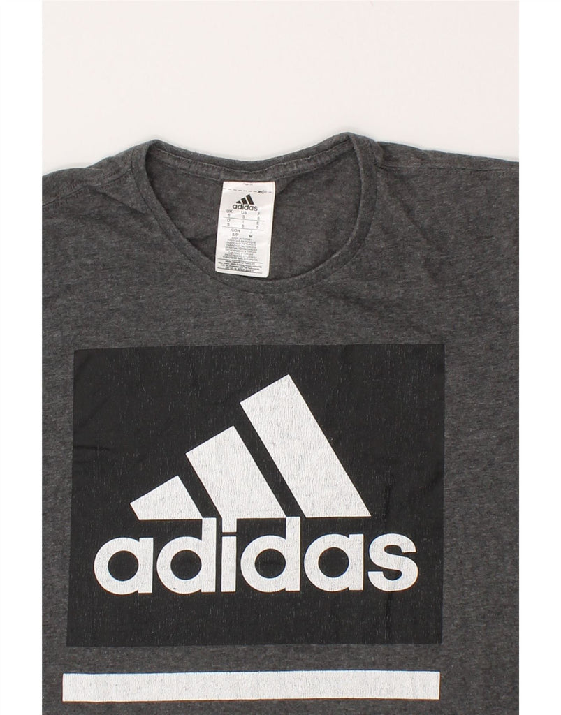 ADIDAS Mens Graphic T-Shirt Top Small Grey Cotton | Vintage Adidas | Thrift | Second-Hand Adidas | Used Clothing | Messina Hembry 