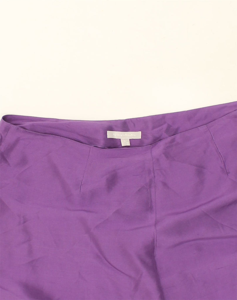 VINTAGE Womens Straight Casual Trousers Large W32 L28  Purple | Vintage Vintage | Thrift | Second-Hand Vintage | Used Clothing | Messina Hembry 