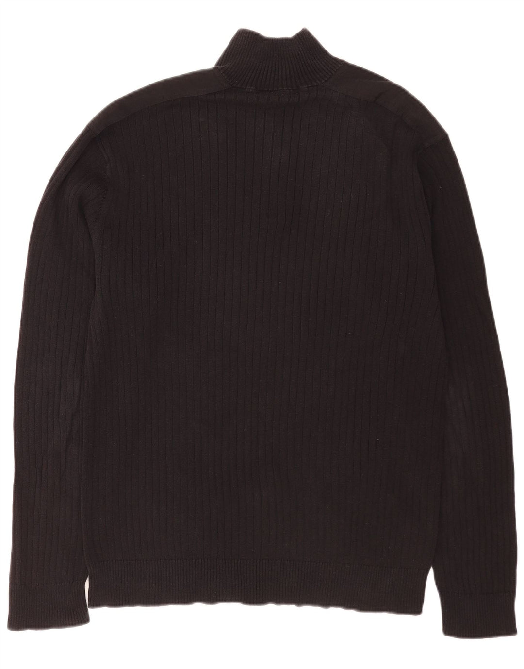 Calvin Klein Jeans Mens Zip Neck Jumper Sweater XL Black