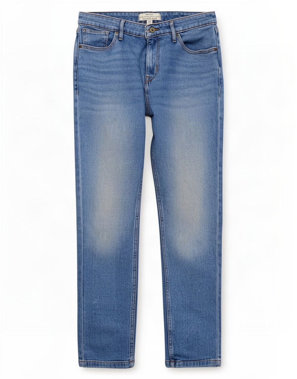 White Stuff Womens Relaxed Fit Slim Jeans UK 12 Medium W28 L27 Blue Cotton