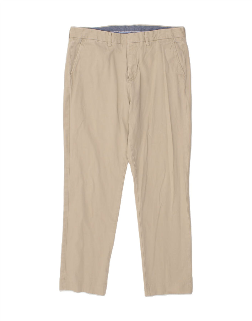 J. CREW Mens BOWERY Slim Chino Trousers W34 L32 Beige Cotton Vintage J. Crew and Second-Hand J. Crew from Messina Hembry 
