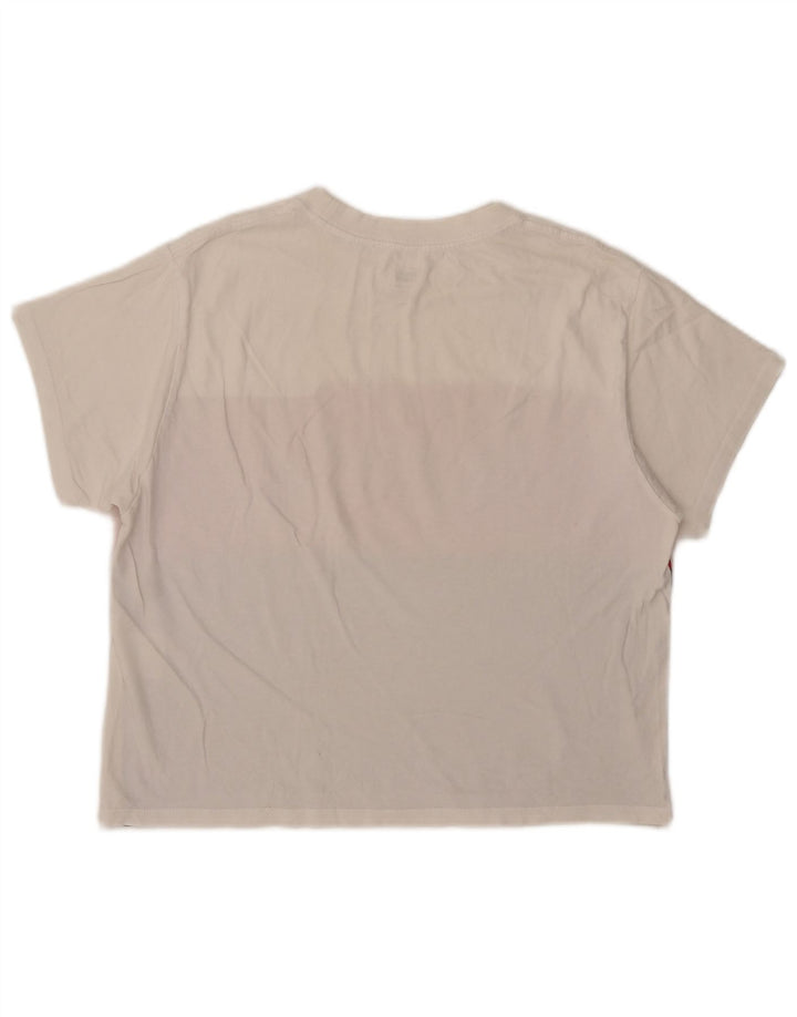 Levi's Womens Crop Graphic T-Shirt Top UK 10 Small Multicoloured