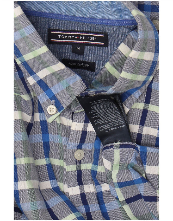 TOMMY HILFIGER Mens New York Fit Shirt Medium Multicoloured Check Cotton