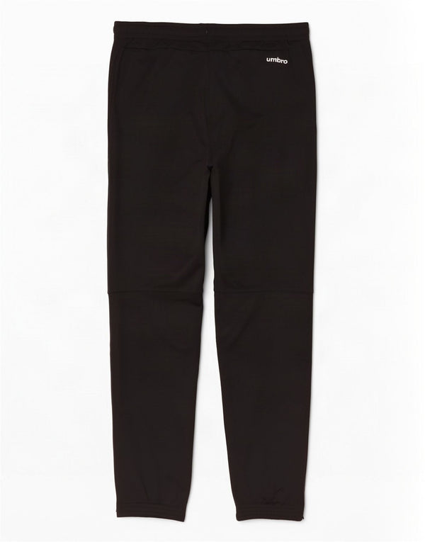 Umbro Mens Tracksuit Trousers Joggers Large Black Colourblock Polyester