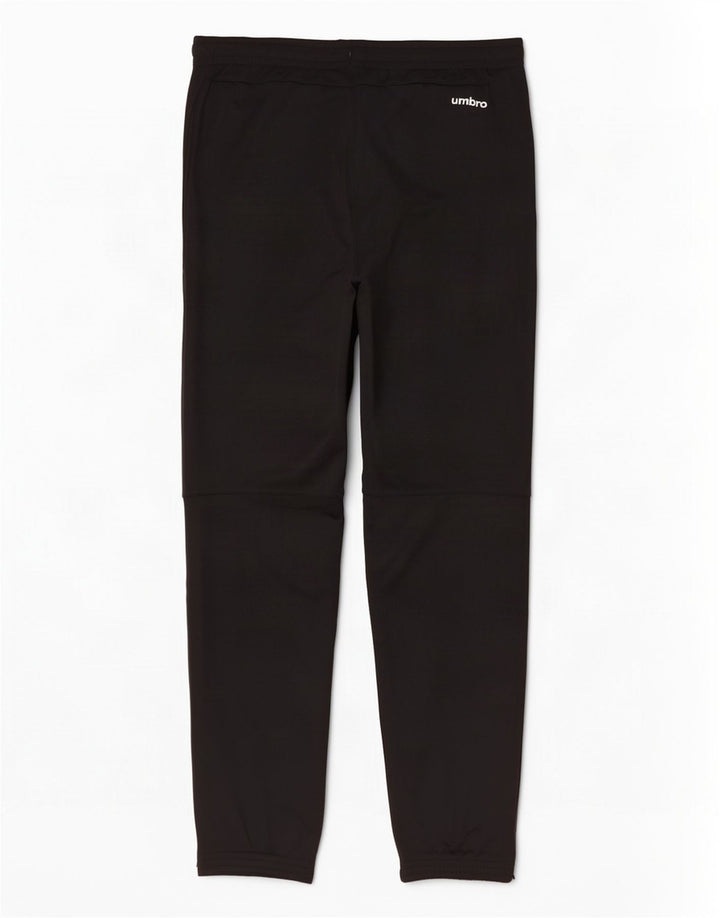 Umbro Mens Tracksuit Trousers Joggers Large Black Colourblock Polyester