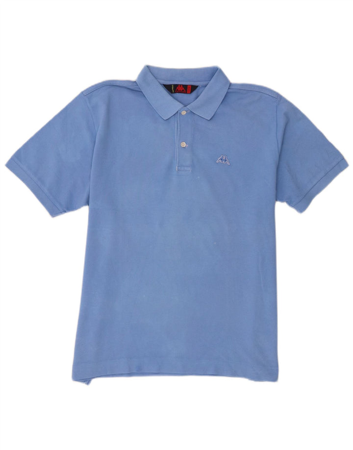 Kappa Mens Polo Shirt Large Blue Cotton