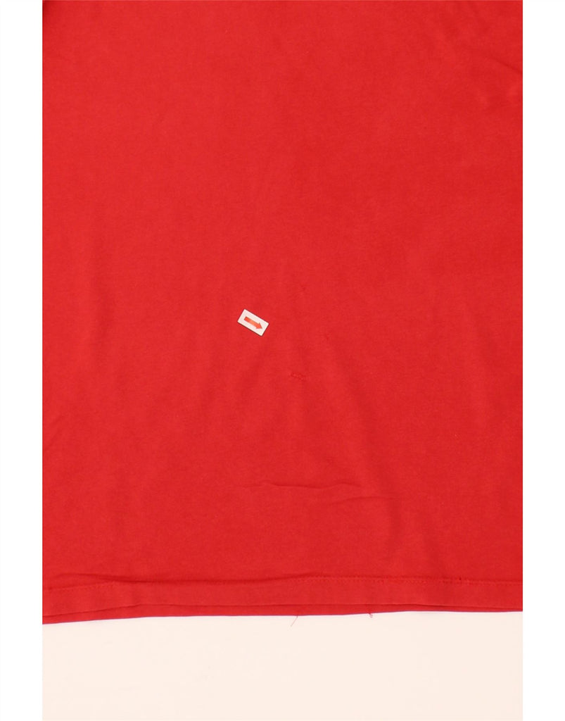 TIMBERLAND Mens Slim Fit T-Shirt Top Medium Red Cotton Vintage Timberland and Second-Hand Timberland from Messina Hembry 