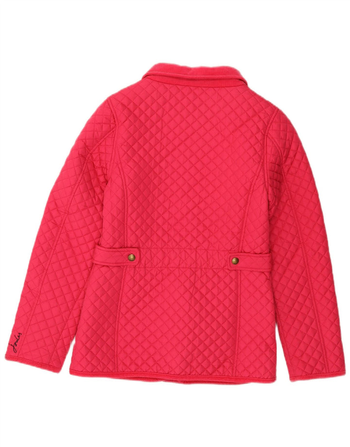 JOULES Girls Quilted Jacket 11-12 Years Pink Polyester