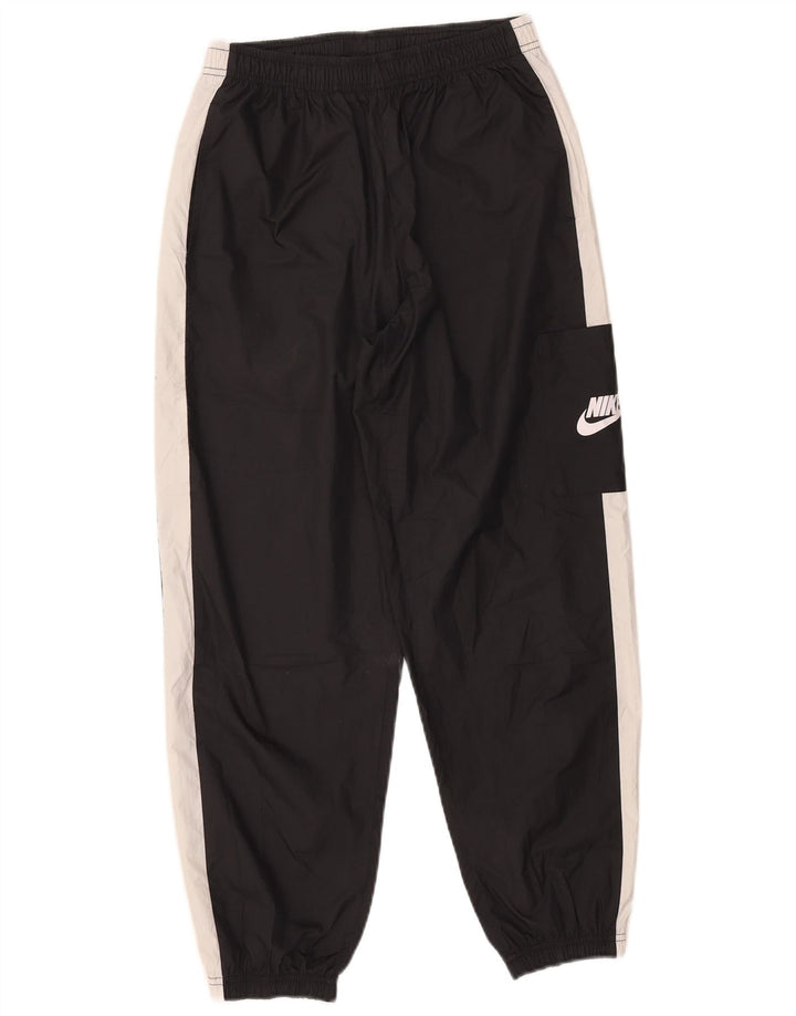 Nike Mens Graphic Tracksuit Trousers Joggers Small Black Colourblock