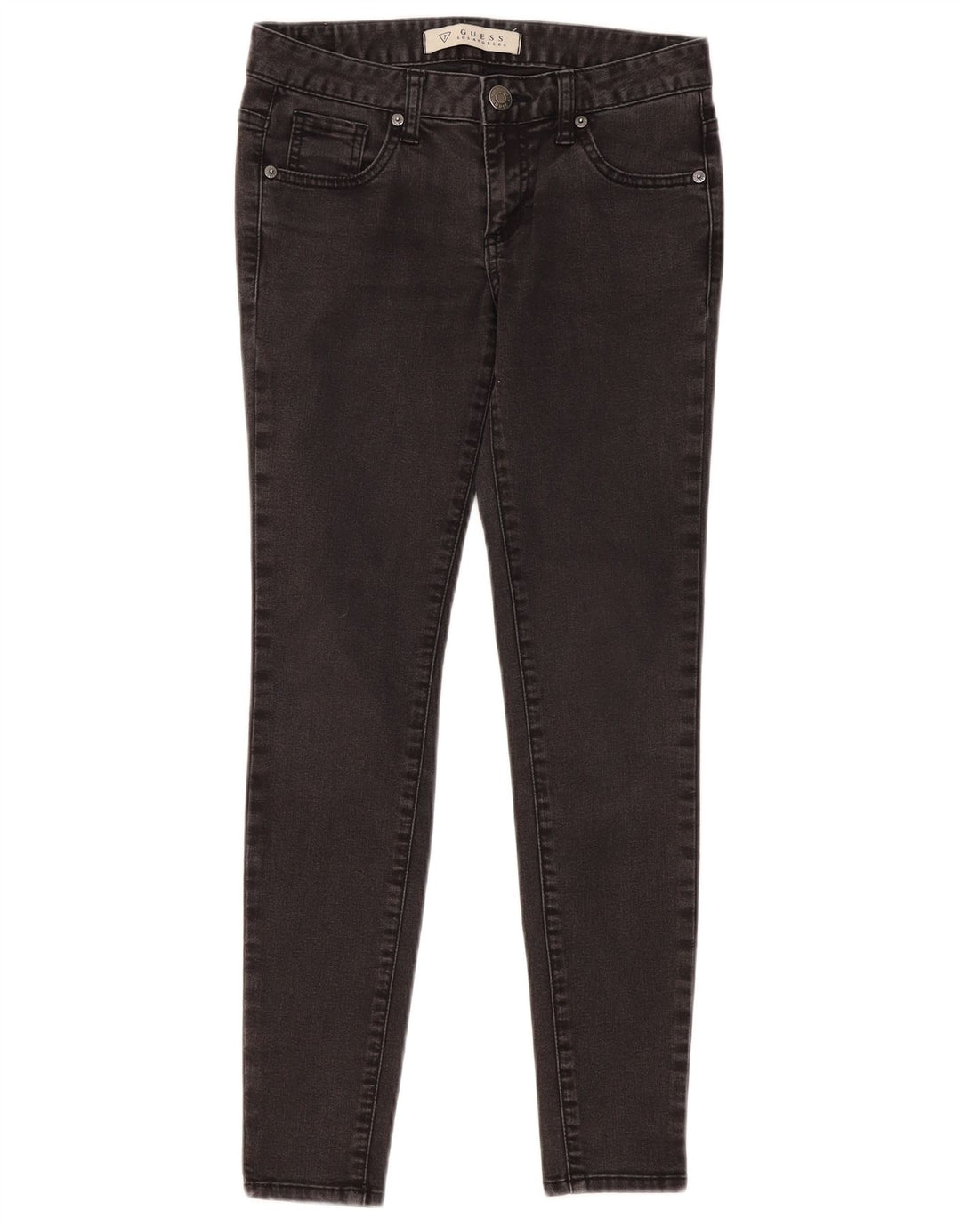 GUESS Womens Skinny Jeans W27 L28 Grey Cotton
