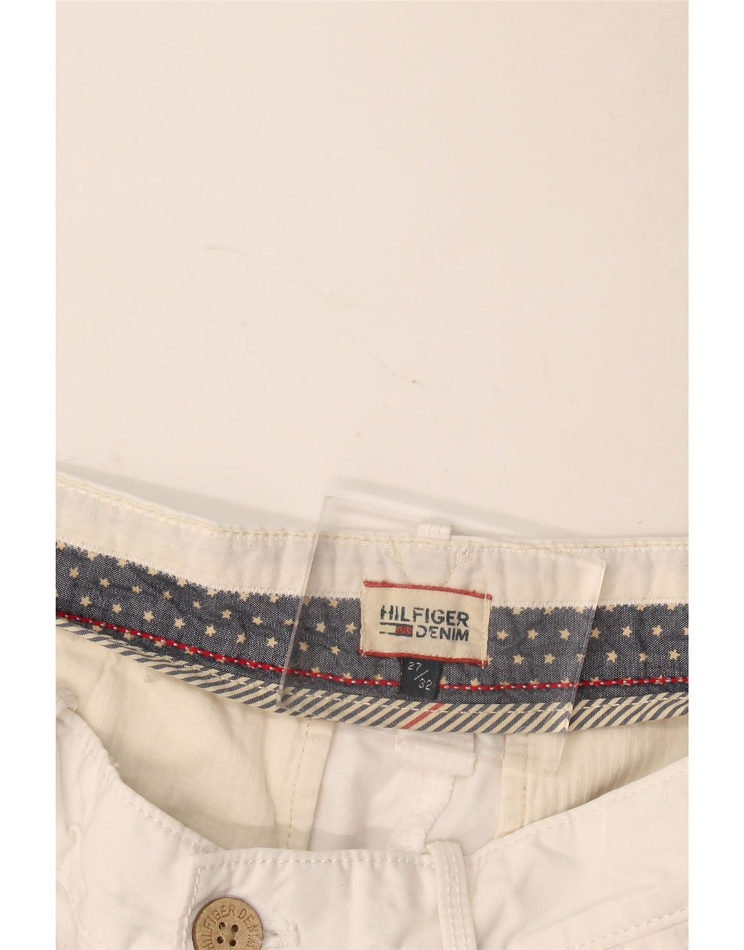 Tommy Hilfiger Womens Slim Chino Trousers W27 L32 White