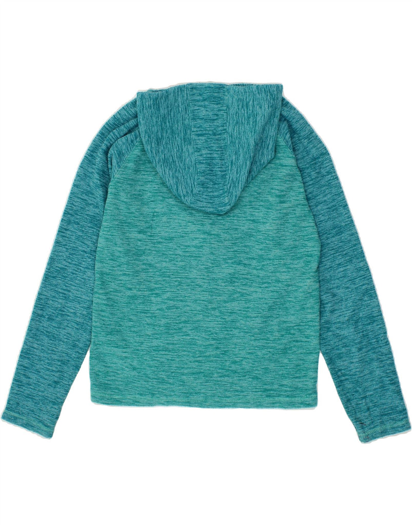 MOUNTAIN WAREHOUSE Girls Fleece Jacket 11-12 Years Turquoise Colourblock Vintage Mountain Warehouse and Second-Hand Mountain Warehouse from Messina Hembry 