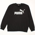 PUMA Mens Graphic Sweatshirt Jumper Large Black Cotton Vintage Puma and Second-Hand Puma from Messina Hembry 