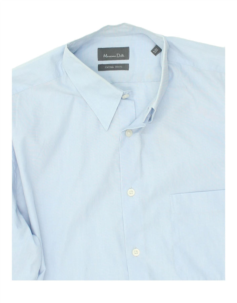 MASSIMO DUTTI Mens Shirt Size 40 Medium Blue Cotton | Vintage Massimo Dutti | Thrift | Second-Hand Massimo Dutti | Used Clothing | Messina Hembry 