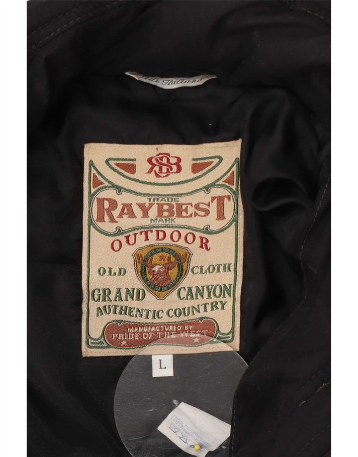Raybest Mens Padded Jacket UK 40 Large Black Polyester