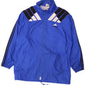 Adidas Mens Rain Jacket UK 44/46 Large Blue Colourblock Polyamide