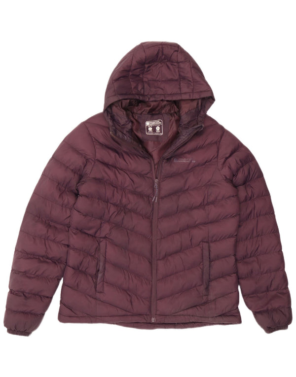Mountain Warehouse Womens Hooded Padded Jacket UK 10 Small Maroon
