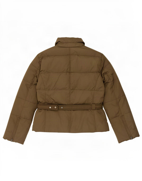 Zara Womens Padded Jacket UK 18 XL Khaki Nylon