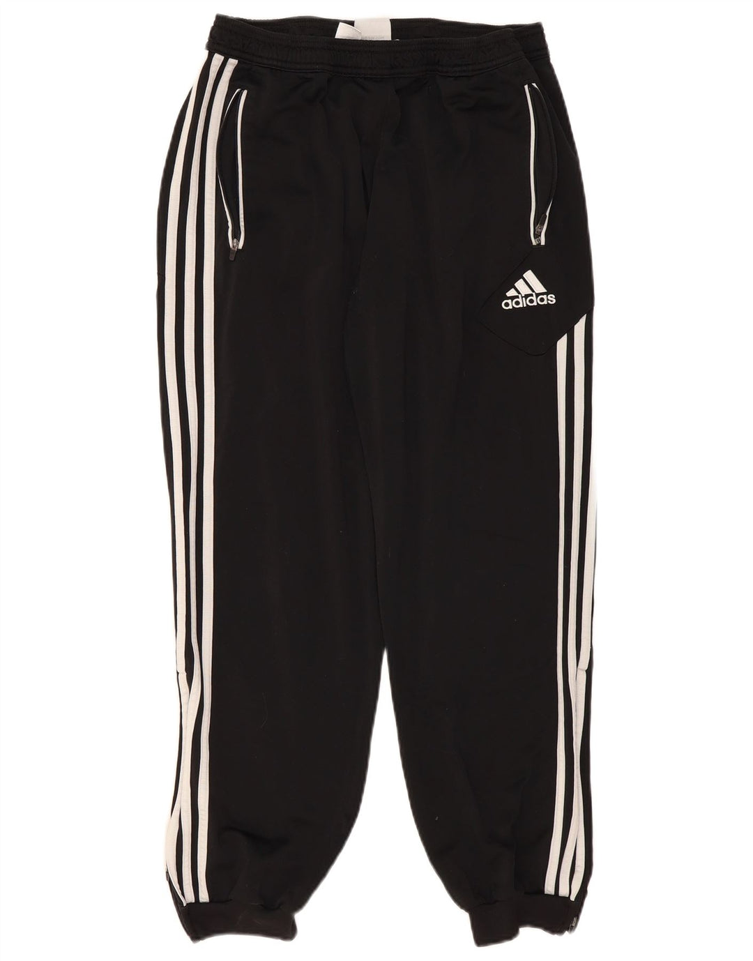 Adidas Mens Tracksuit Trousers Joggers UK 40/42 Medium  Black Polyester