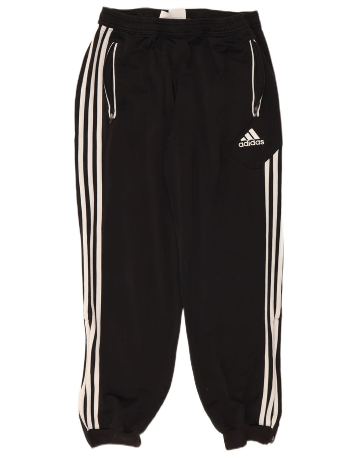 Adidas Mens Tracksuit Trousers Joggers UK 40/42 Medium  Black Polyester