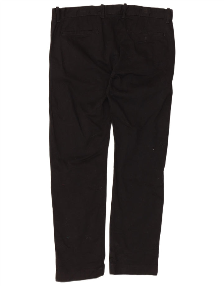 J. Crew Mens Flex Slim Suit Trousers W34 L30 Black Cotton