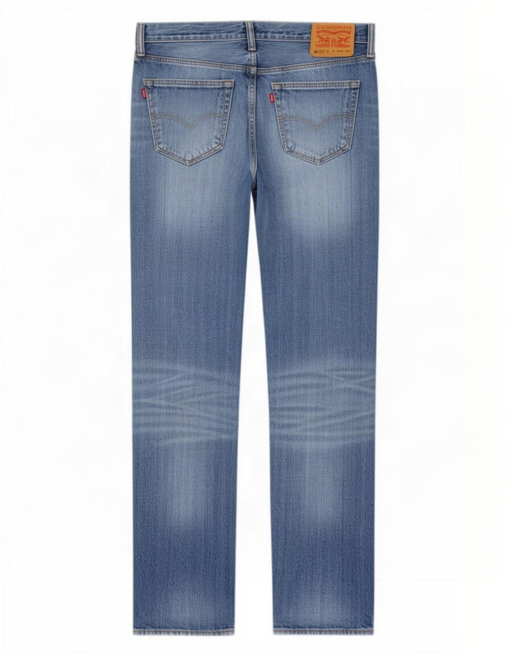 Levi's Womens 501 Straight Jeans W33 L38 Blue Cotton