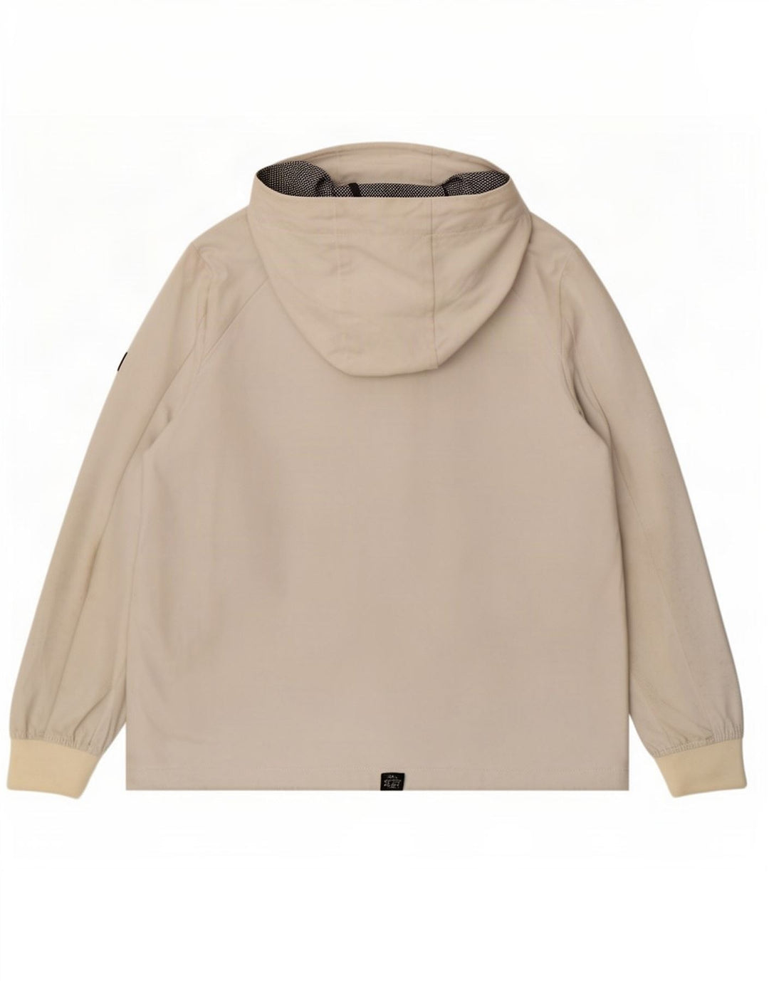 Superdry Womens Hooded Rain Jacket UK 12 Medium White Polyester