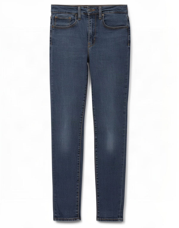 Levi's Womens High Rise Skinny Jeans W27 L30 Blue Lyocell