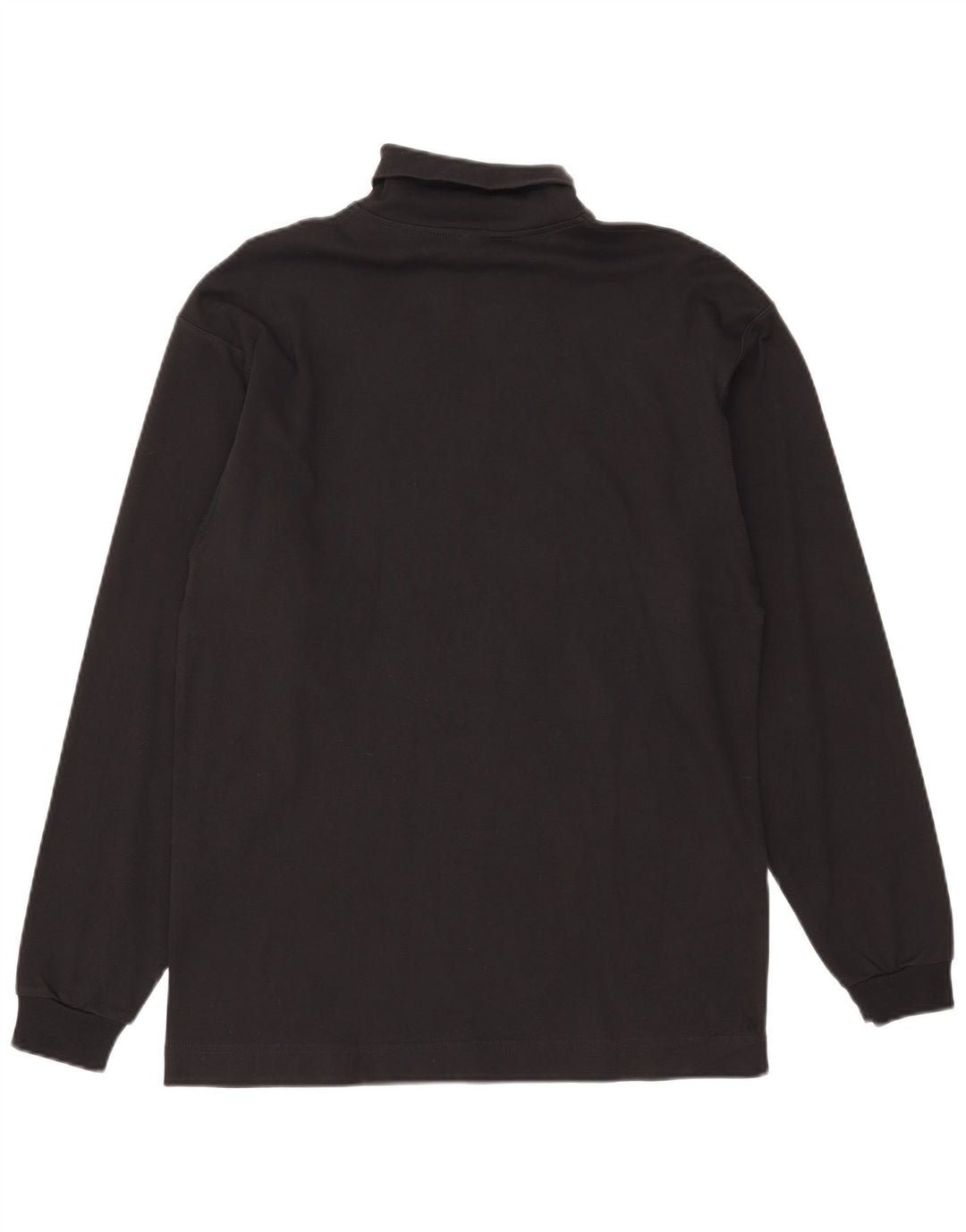 Belfe & Belfe Mens Top Long Sleeve IT 52 Large Black Cotton